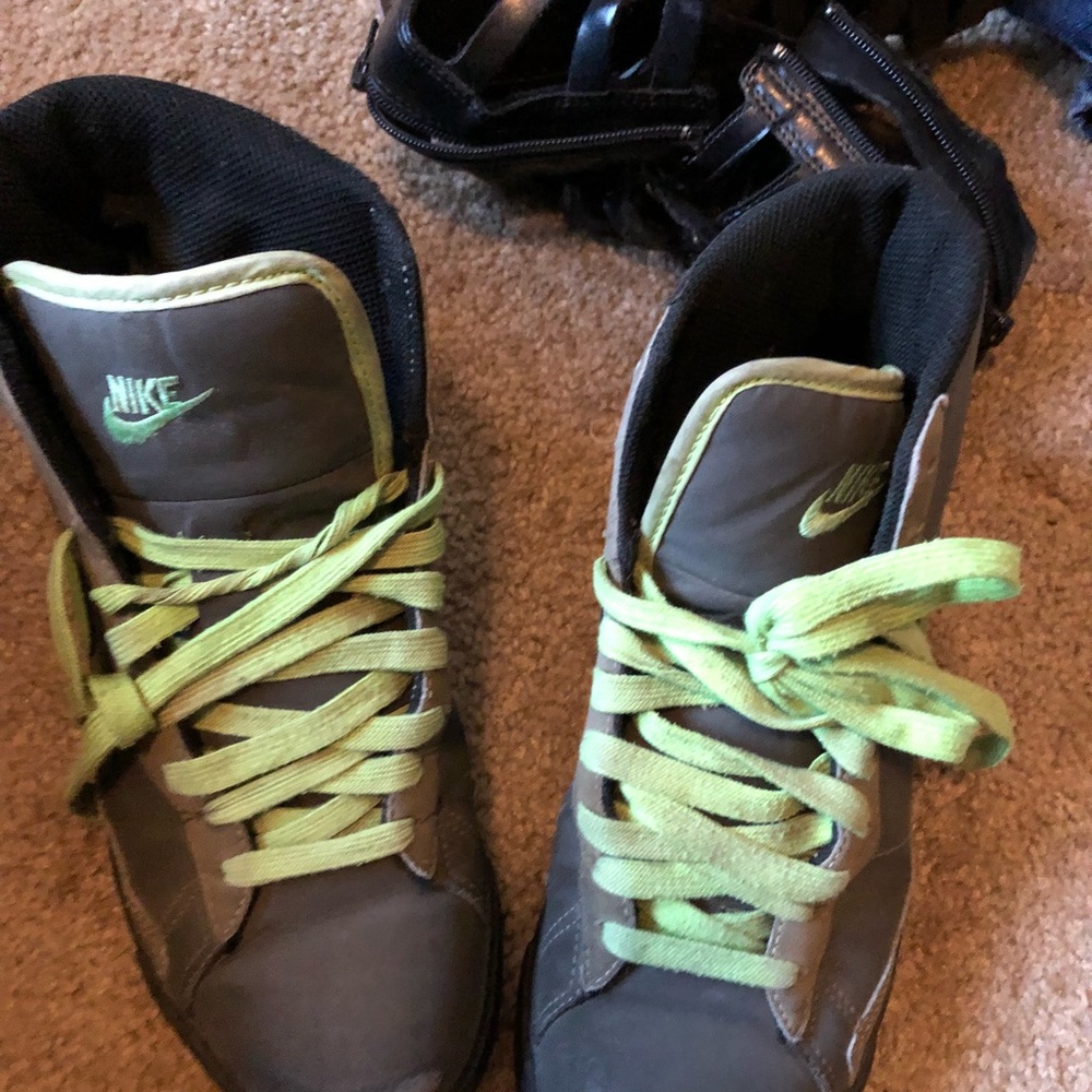 Bright green Nike hyper dunks